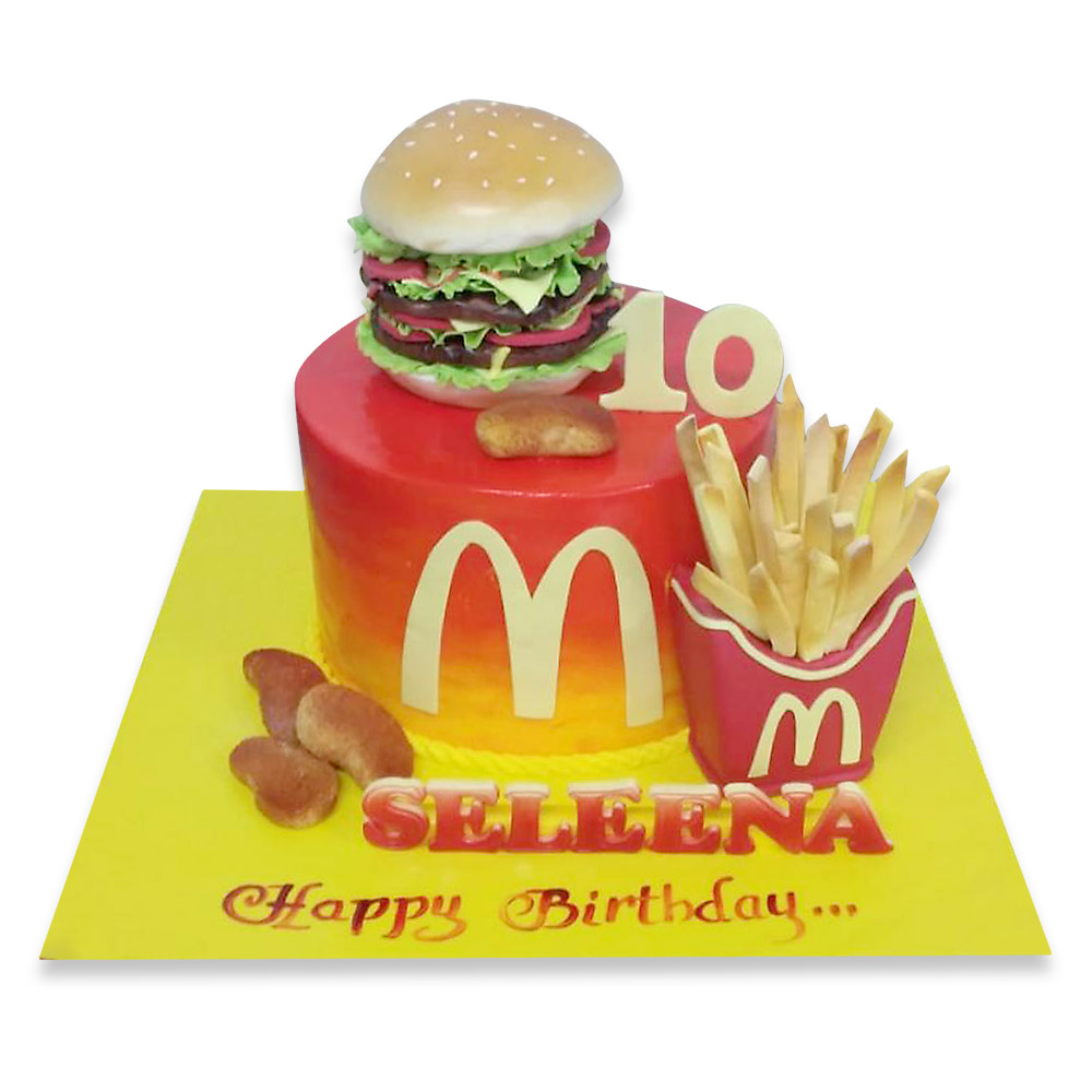 Burger and Fries – iCake | Custom Birthday Cakes Shop Melbourne