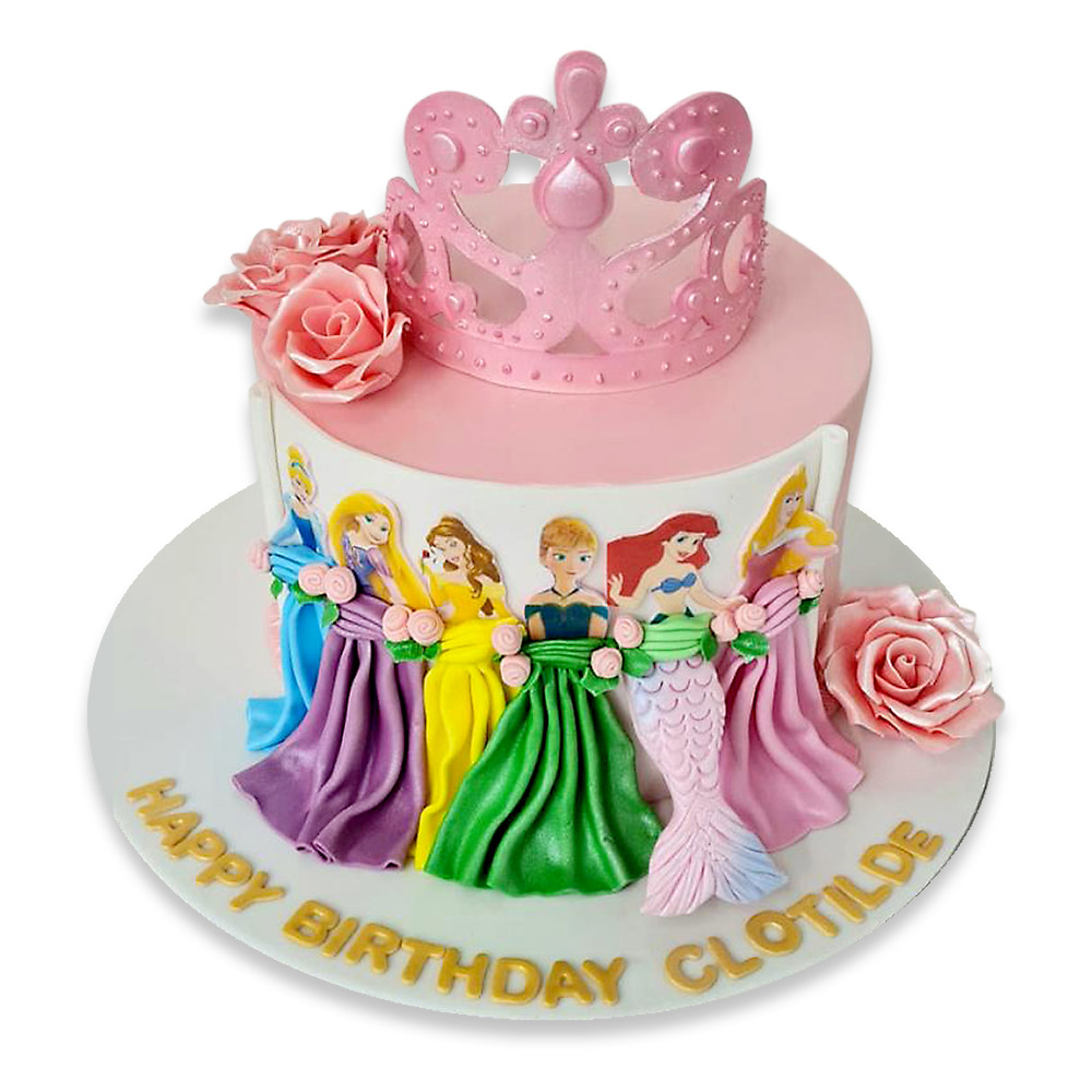 Disney Princess Cake with GOLD Detail | Mundheep Makes - YouTube