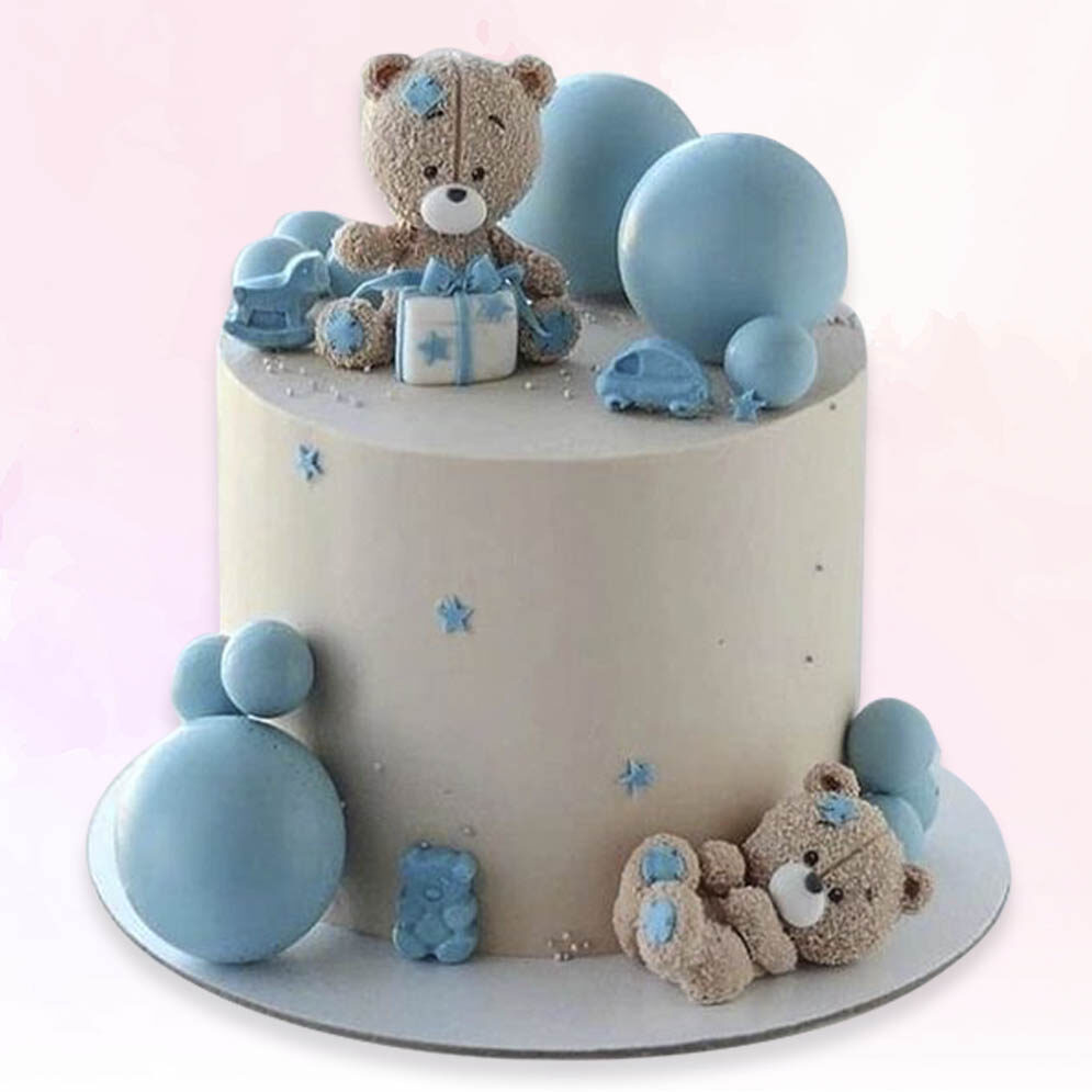 Teddy Bear Baby Shower Cake | French Bakery Dubai