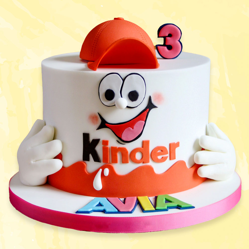 Kinder Joy Themed Cake🤩. This one is a Triple Chocolate Cake, with layer  of Dark Ganache, White Ganache and Milk Ganache . #kinderjoy… | Instagram